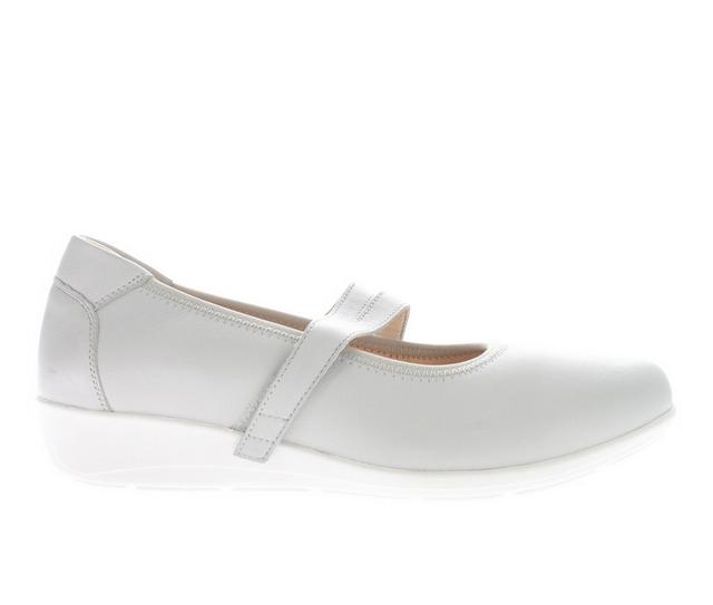 Women's Propet Yara Mary Jane Flats in Light Gray color