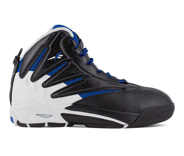 Men's REEBOK WORK The Blast Work Electrical Hazard High-Top Sneakers in Black/Wht/Blue color