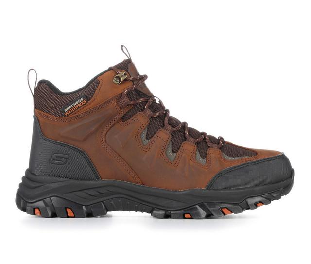 Men's Skechers 204910 Branson Hiking Boots in Dark Brown color