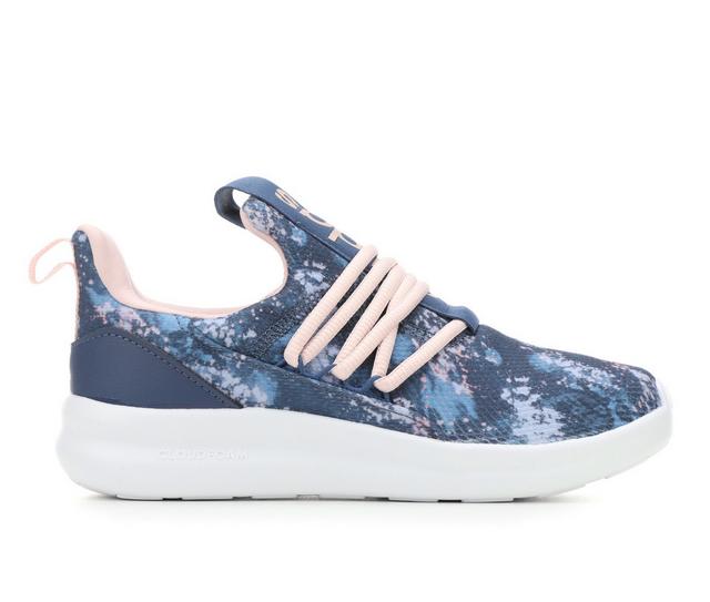 Girls' Adidas Lite Racer Adapt 7.0 K Running Shoes in Navy/Pink/White color