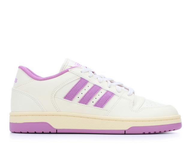 Women's Adidas Breakstart Sneakers in Cream/Purple color