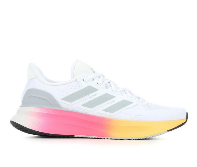 Women's Adidas Ultrarun 5 Running Shoes in Wht/Silver/Pink color