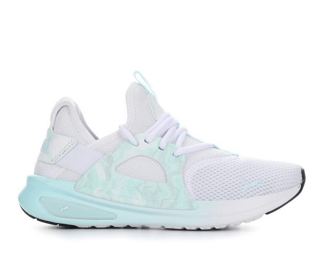 Women's Puma Softride Enzo Evo Glow Sneakers in White/Blue color