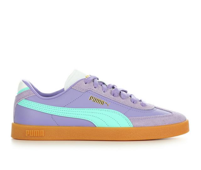 Women's Puma Club II Era Sneakers in Purp/Teal/Gum color