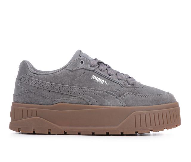 Women's Puma Karmen II Idol SD Platform Sneakers in Grey/Gum color