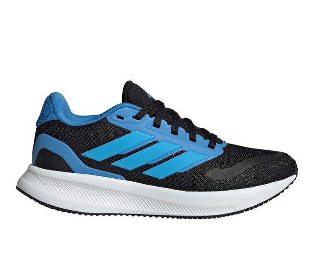 Boys' Adidas Big Kid Runfalcon 5 J Running Shoes in Black color