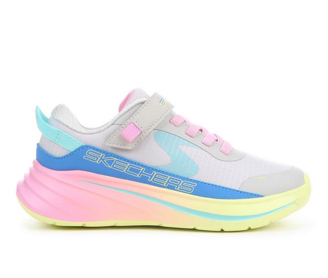 Girls' Skechers Little Kid & Big Kid Wave 92 Running Shoes in Grey/Multi color