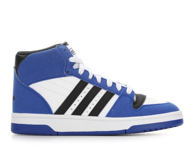 Kids' Adidas Big Kid Break Start Mid J Sneakers in Royal/Wht/Blk color
