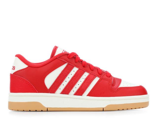 Kids' Adidas Big Kid Break Start J Sneakers in Red/White/Gum color