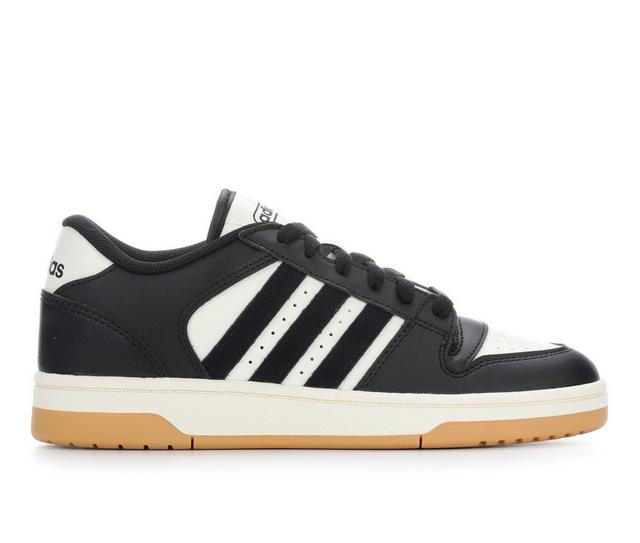Kids' Adidas Big Kid Break Start J Sneakers in Black/White/Gum color