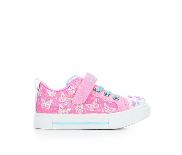 Girls' Skechers Toddler Twinkle Sparks Butterfly Casual Shoes in Pink color