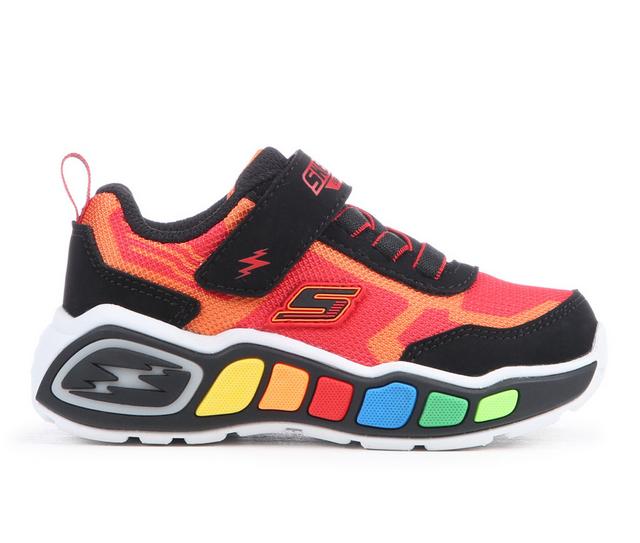 Boys' Skechers Toddler Play Scene Light-Up Shoes in Red/Black color