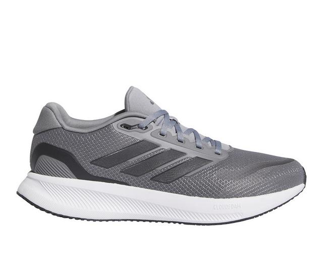 Men's Adidas Runfalcon 5.0 Running Shoes in Grey Wide color