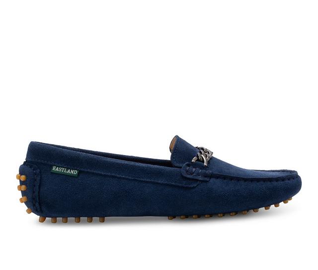 Women's Eastland Sawgrass Driving Moc Loafers in Navy color