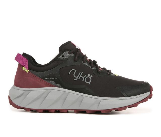 Women's Ryka Apex Trek Hiking Shoes in Black color