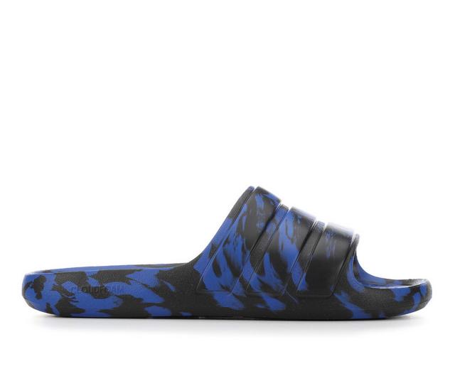 Men's Adidas Adilette Flow Sport Slides in Team Royal/Blk color