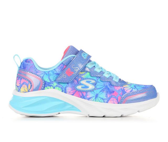 Girls' Skechers Girls Skechers Coastline Butterfly Running Shoes in Blue/Multi color