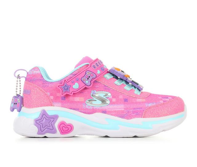 Girls' Skechers Little Kid & Big Kid Snuggle Sneaks Running Shoes in Pnk/Mlt Gamer color
