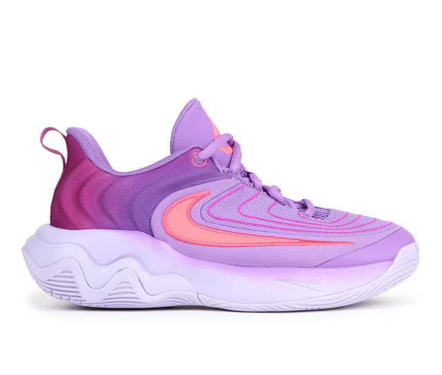 Boys' Nike Giannis Immortality 4 Basketball Shoes in Purple/Pink color