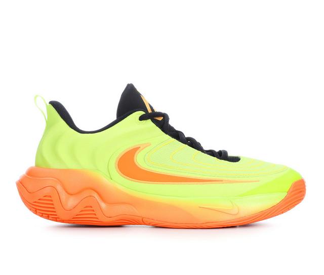 Boys' Nike Giannis Immortality 4 Basketball Shoes in Cyber/Orng/bk color