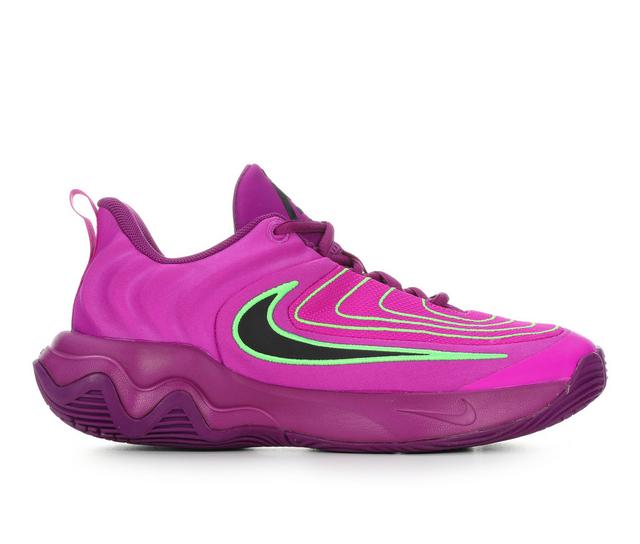 Boys' Nike Giannis Immortality 4 Basketball Shoes in Berry/Black/Grn color