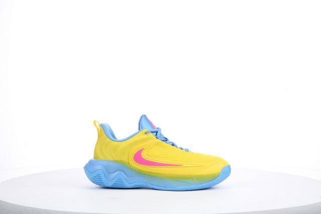 Boys' Nike Giannis Immortality 4 Basketball Shoes in Lghtng/Pink/Blu color