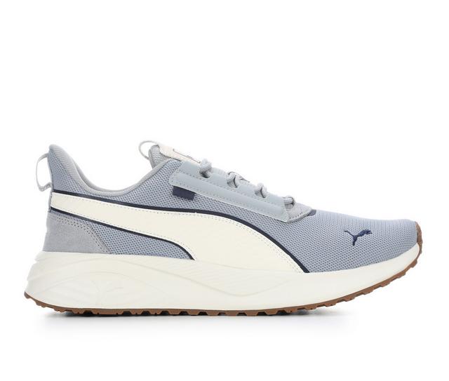 Men's Puma Pacer 23 Street Running Shoes in Grey/Wht/Gum color