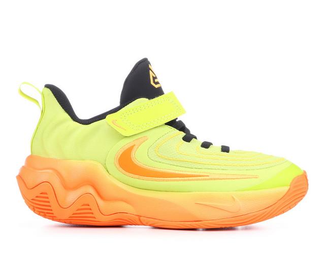 Boys' Nike Toddler & Little Kid Giannis Immortality Basketball Shoes in Cyber/Orng/Bk color