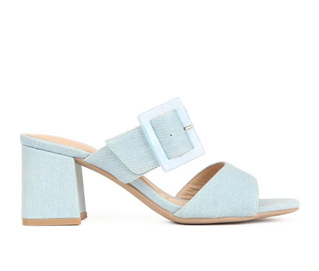 Women's CL By Laundry Betty Dress Sandals in Light Denim color