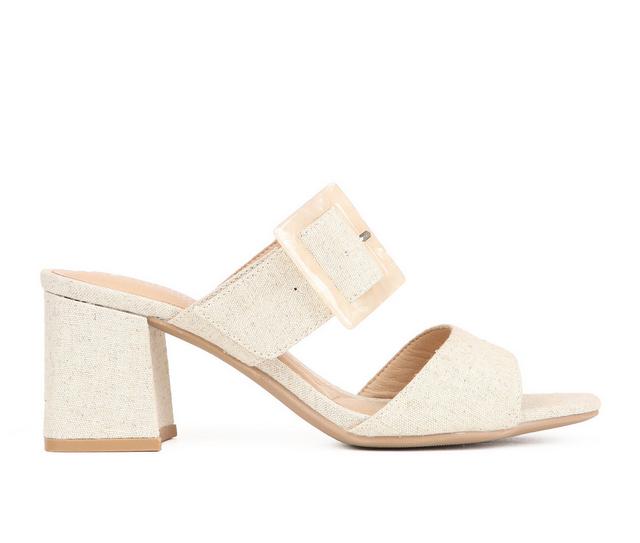 Women's CL By Laundry Betty Dress Sandals in Natural color