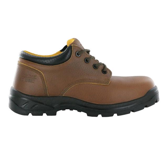 Men's Nord Trail Big Don Low Safety Toe Leather Work Shoe in Brown color