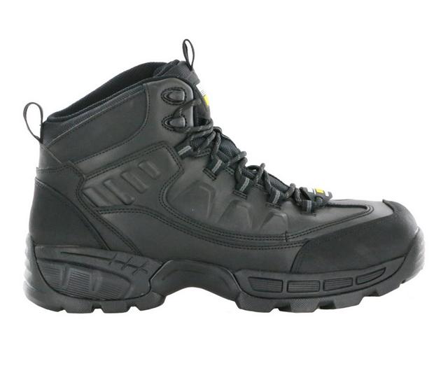 Men's Nord Trail Big Bob Safety Toe Athletic Leather Work Boot in Black color