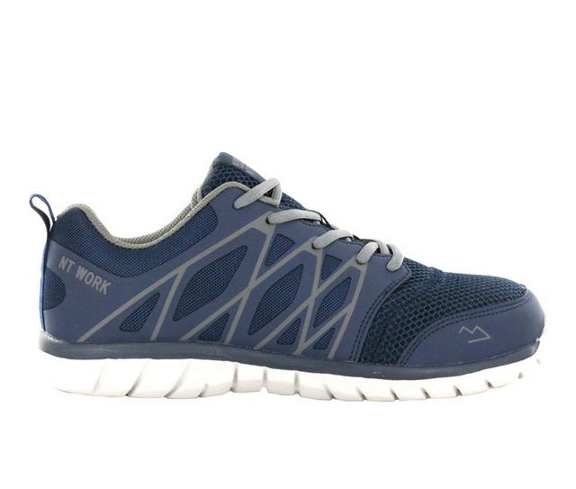 Men's Nord Trail Phoenix Safety Alloy Toe Athletic Work Shoes in Navy/Charcoal color