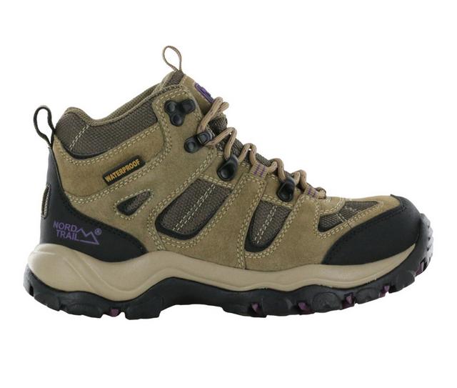 Women's Nord Trail Mt. Washington Hi-Top Waterproof Leather Hiking Boot in Taupe/Plum color