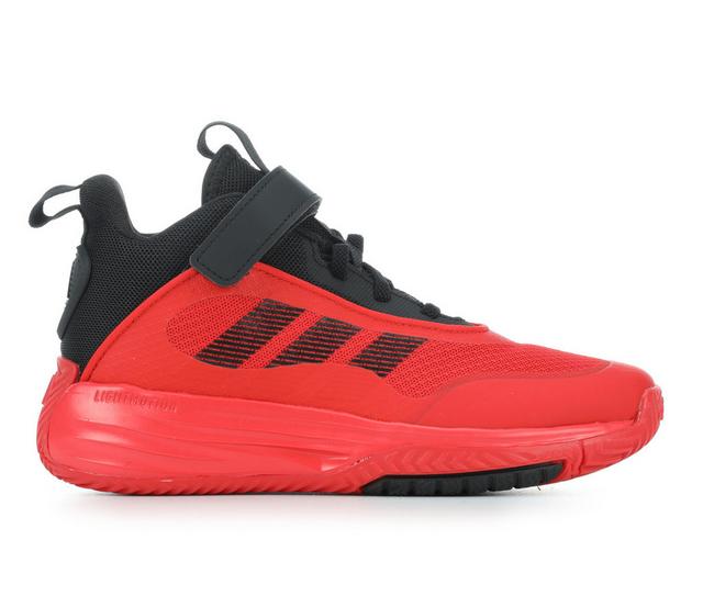 Boys' Adidas Little Kid & Big Kid Own the Game 3.0 Basketball Shoes in Red/Black color