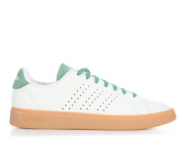 Men's Adidas Advantage 2.0 Sneakers in White/Green color