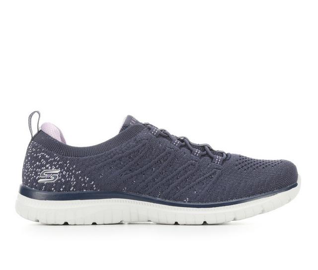 Women's Skechers Virtue 104437 Shoes in Navy/Purple color