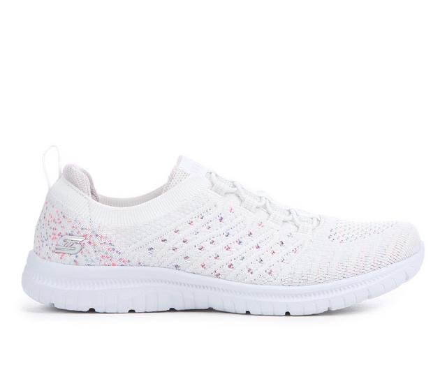 Women's Skechers Virtue 104437 Slip-On Shoes in White Multi color