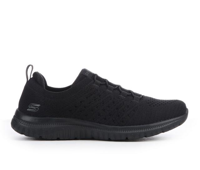 Women's Skechers Virtue 104437 Slip-On Shoes in Black/Black color