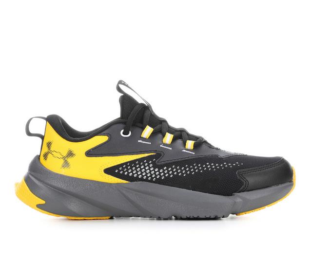 Boys' Under Armour Big Kid Scramjet 6 Running Shoes in Blk/Taxi/Blk color