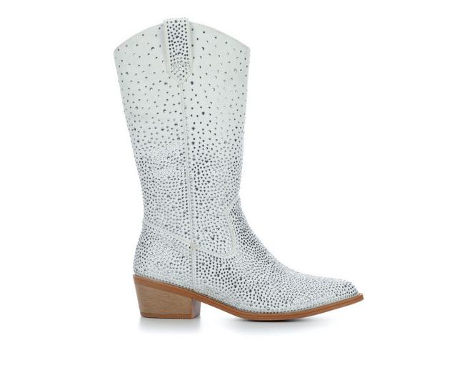 Girls' Pierre Dumas Wilder 38 Western Boots in White color