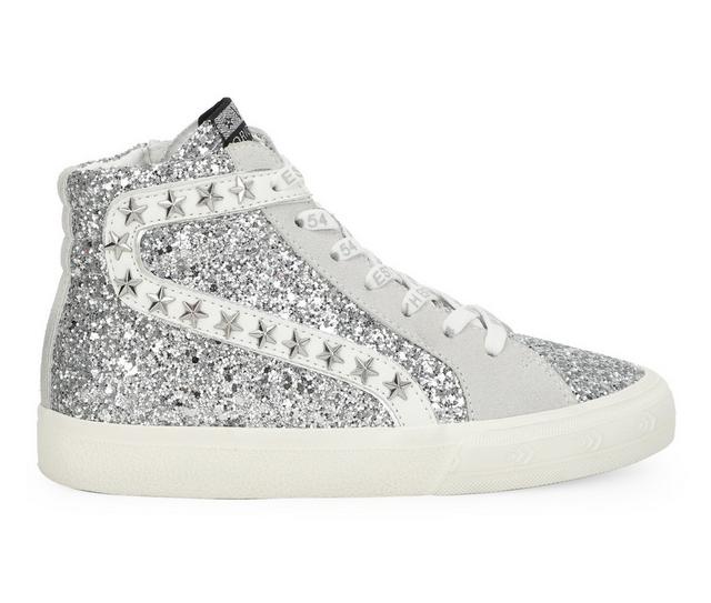 Girls' VINTAGE HAVANA Little Kid & Big Kid Kally High-Top Sneakers in Slv Glitter Mix color