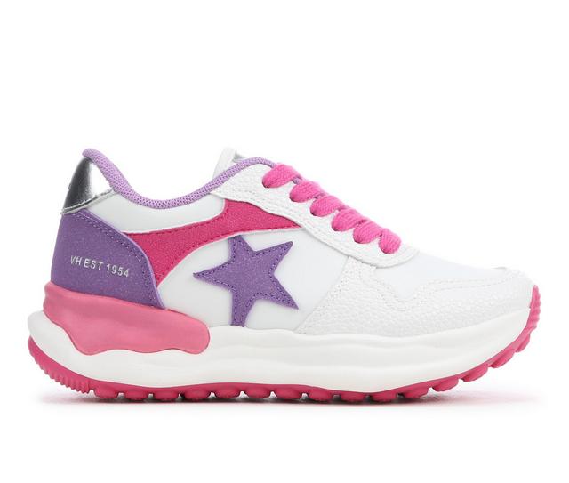 Girls' VINTAGE HAVANA Little Kid & Big Kid Cloud Sneakers in Wht/Pnk/Purple color