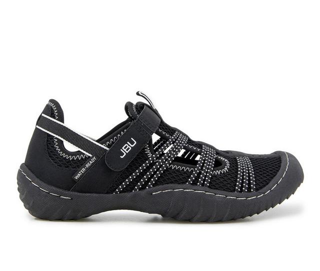 Women's JBU Josie Hiking Water Shoes in Black/Off White color