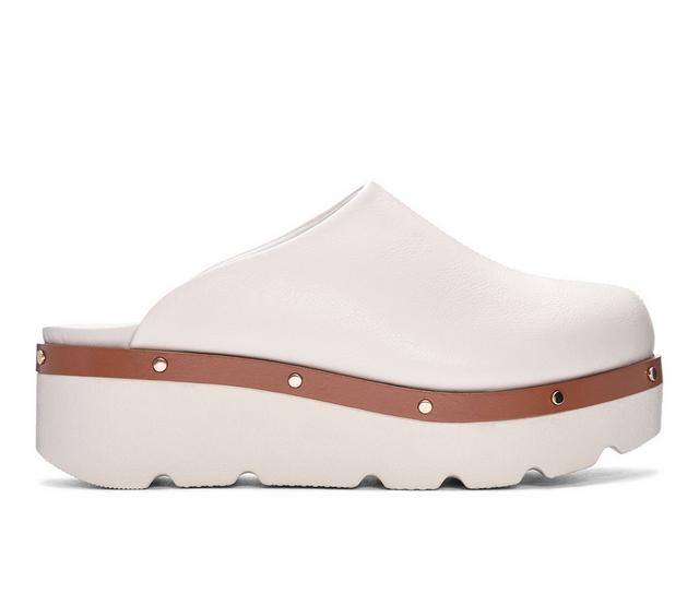 Women's Chinese Laundry Maggie Platform Clogs in Cream color