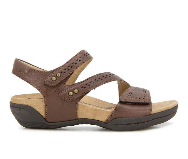 Women's Jambu Makayla Sandals in Brown Wide color