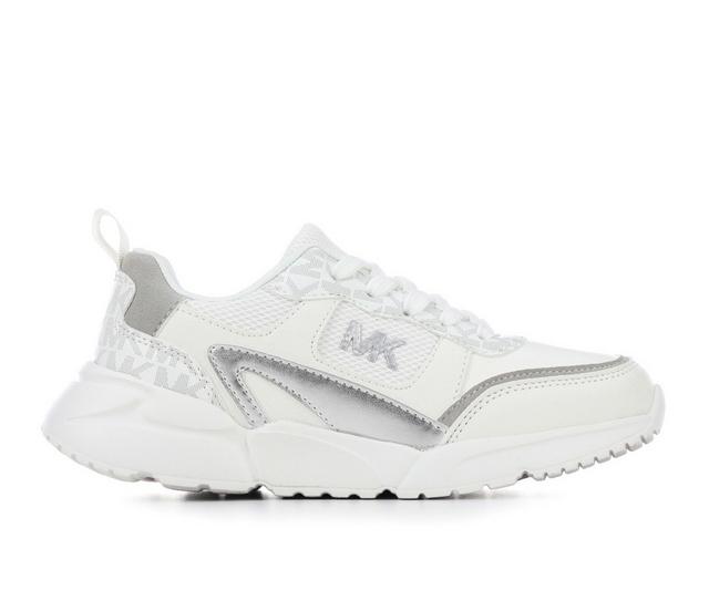 Girls' MICHAEL KORS Little Kid & Big Kid 12.5-5 Rallye Sneakers in White/Grey color