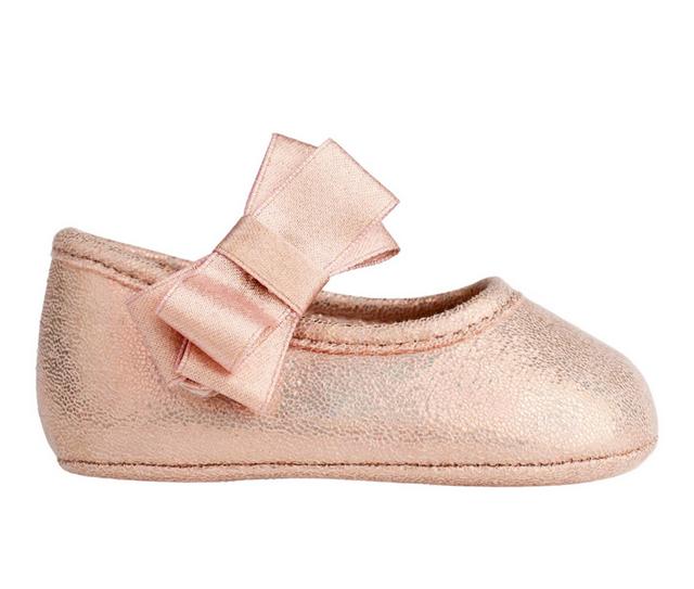 Girls' Baby Deer Infant Trina Crib Shoes in Rose Gold color
