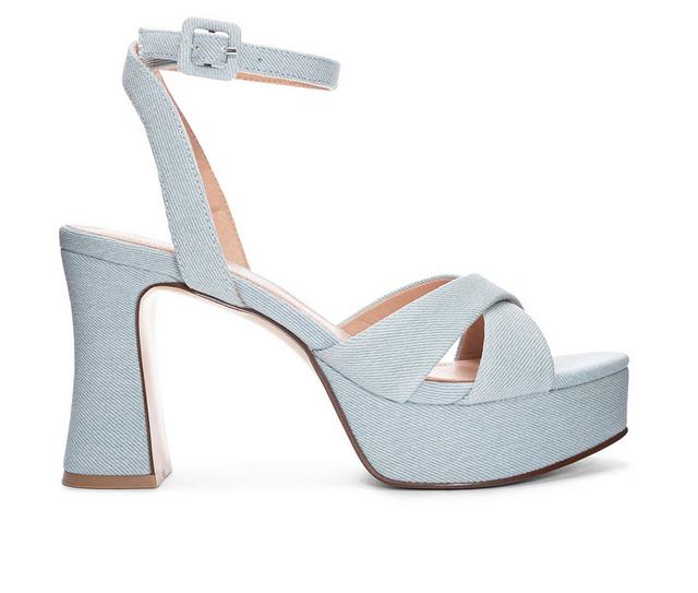 Women's Chinese Laundry Theena Platform Dress Sandals in Light Blue color