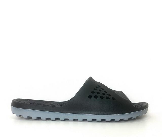 Men's St. Thomas F.c. Terracotta Sandal Sport Slides in Black color